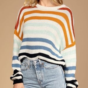 Striped Knit Sweater